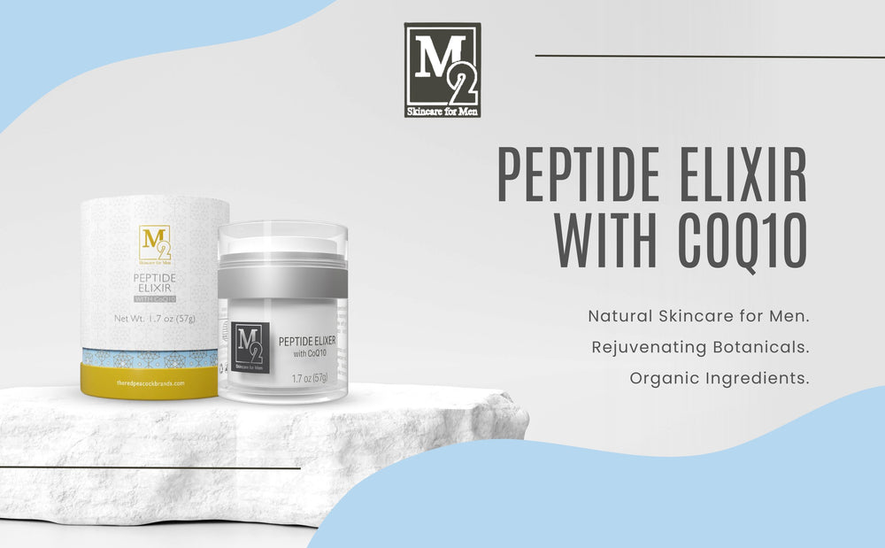 Élixir peptidique avec soin CoQ10 M2 pour hommes | Hydratant peptidique | Lotion Réduire les rides