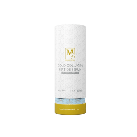 Suero de colágeno dorado con vitamina C | M2 Vitamina C y Colágeno | Pavo Real Rojo Colágeno Vegano